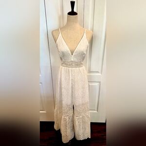 Elegant White Lace Dress